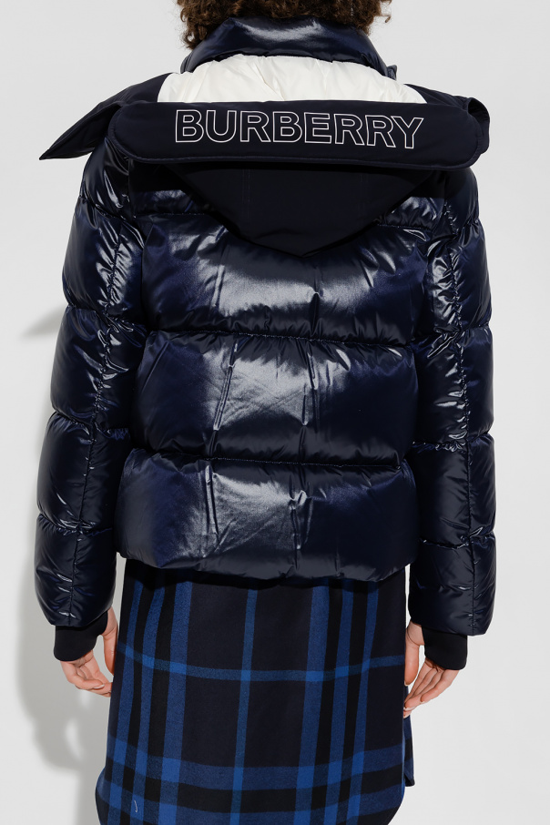 Navy blue 'Ganton' down jacket Burberry - Burberry single-breasted